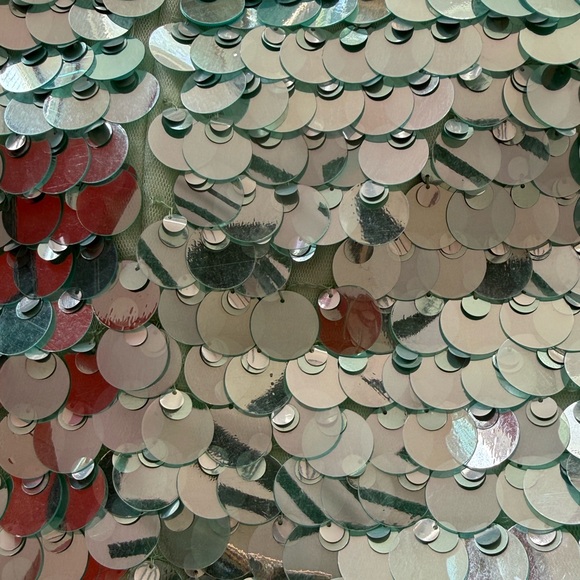 Mac Duggal Sparkling Green Mini Dress - Picture 10 of 11